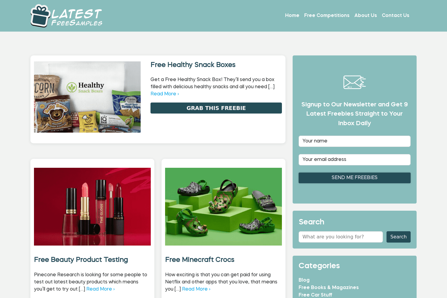 Latest Free Samples