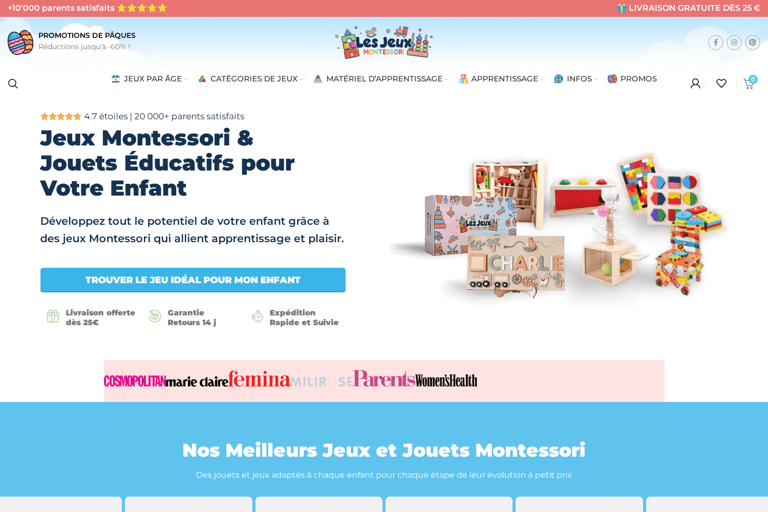 Les jeux Montessori